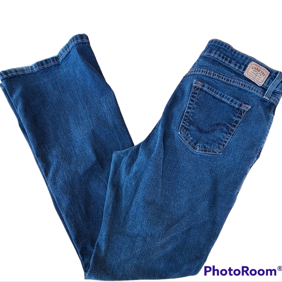 Levi's Denim - Levi's Signature blue jeans, at waist bootcut, women's 16 long